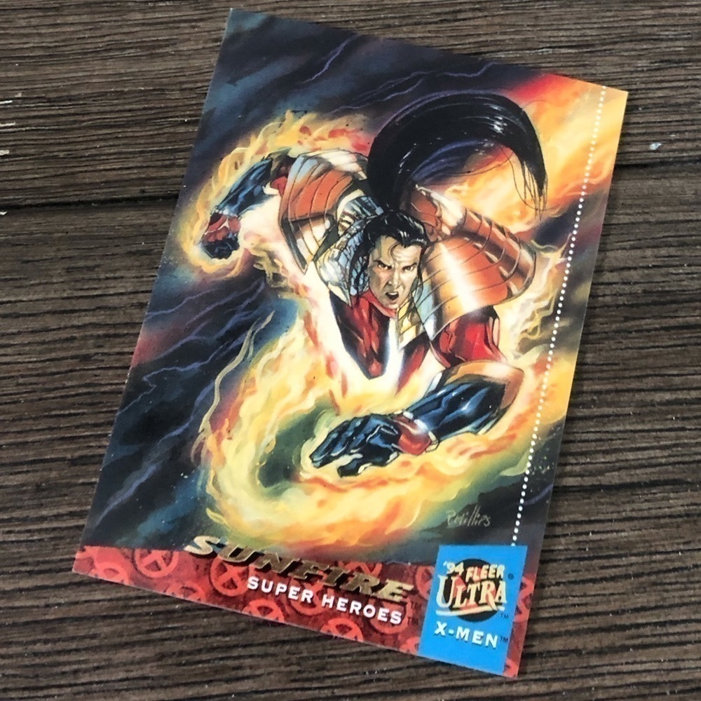 X-men ’94 Fleer Ultra trading card: Sunfire (Super Heroes) #46